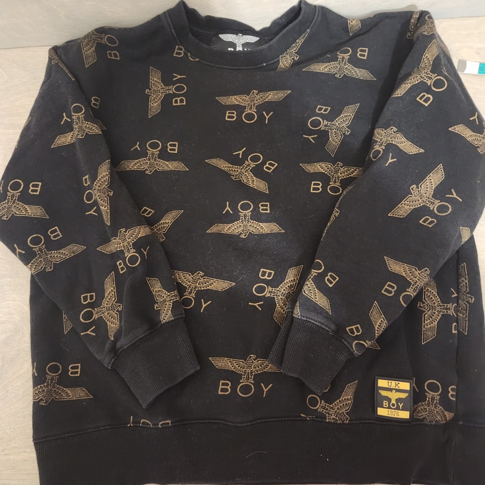 Boy London Eagle Logo Print Sweatshirt Crew‎ Neck Pullover - Size M european